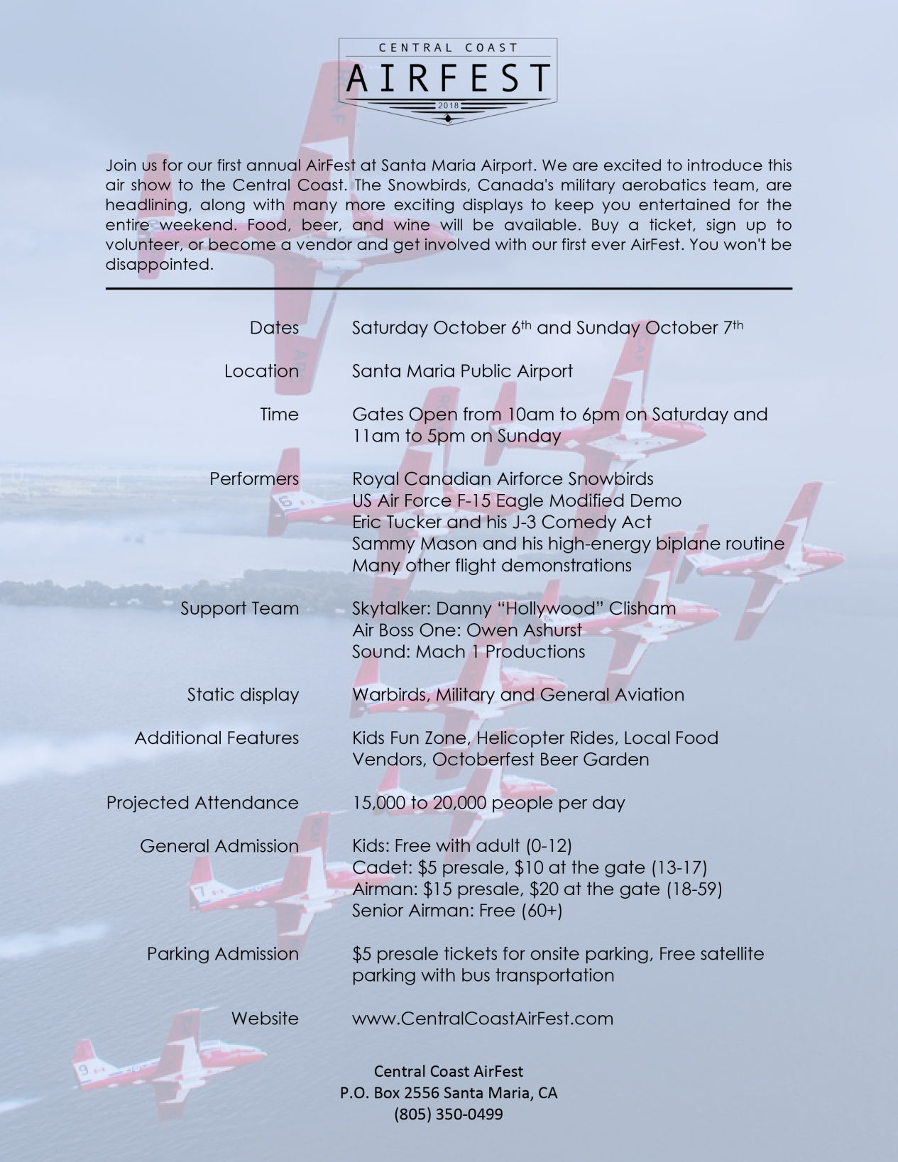 Central Coast AirFest One Page